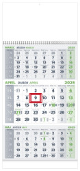 Nstenn kalendr TROJMESAN 2025 - Biely